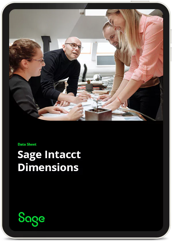 View performance from every angle with Sage Intacct Dimensions