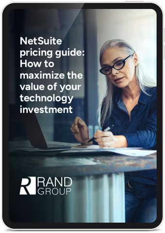 NetSuite pricing guide