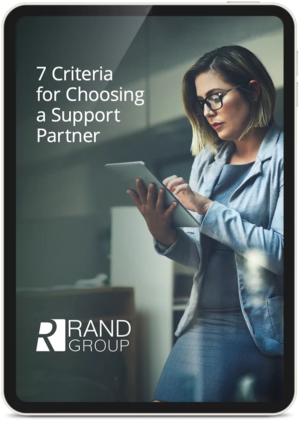 7 criteria for choose a support partner