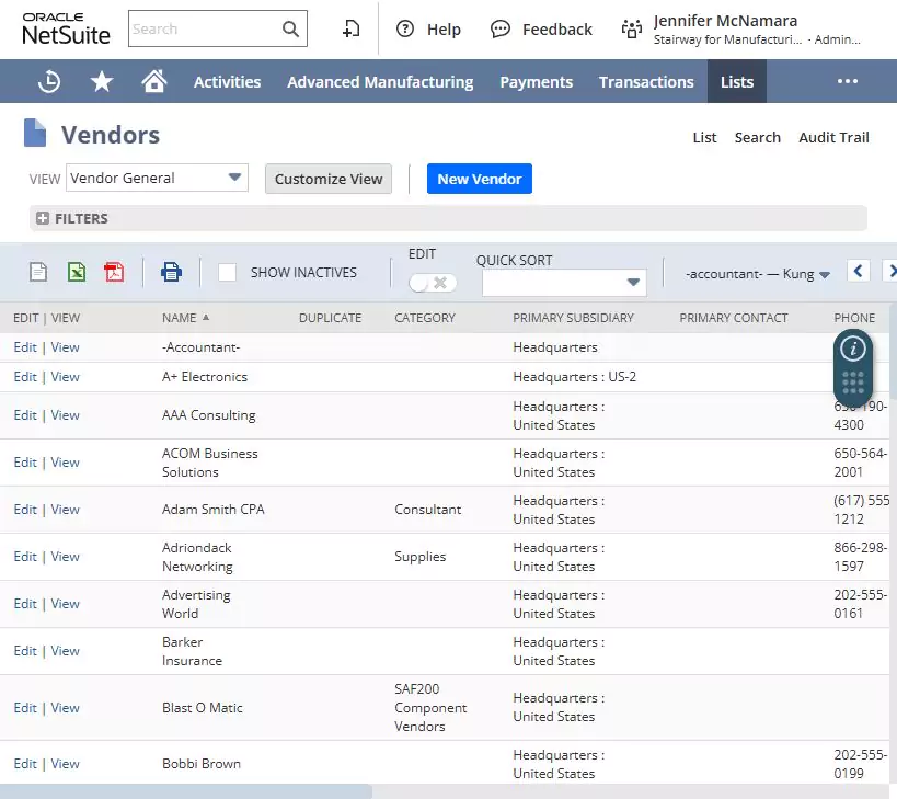 Vendor management & self service Vendor management & self service