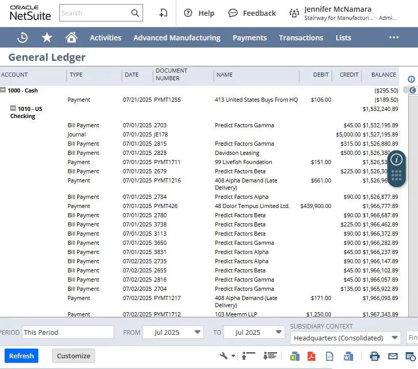 Robust chart of accounts with dimensional reporting Robust chart of accounts with dimensional reporting