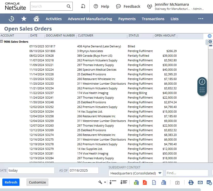 Comprehensive order visibility & reporting Comprehensive order visibility & reporting