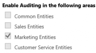 Auditing pic 2 Global audit settings in Dynamics 365