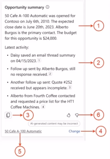 Dynamics 365 Sales - Copilot Summaries Dynamics 365 Sales - Copilot Summaries