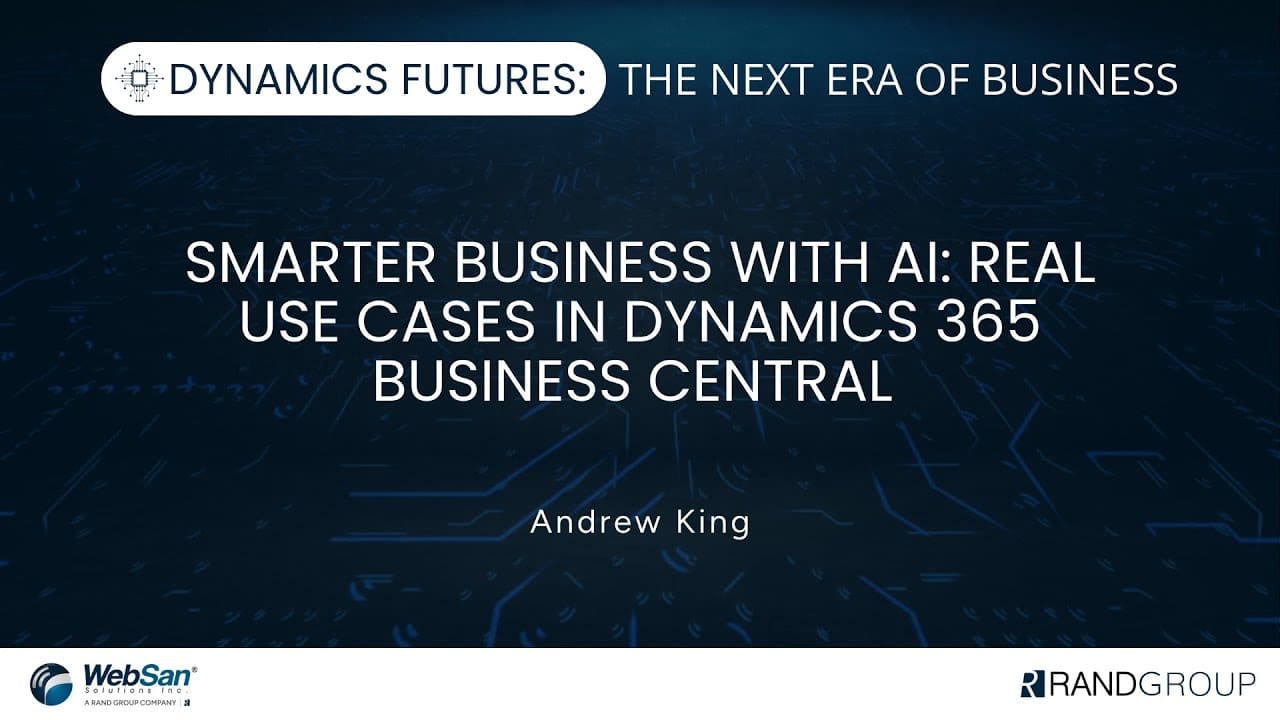 Smarter business with AI: Real use cases in Dynamics 365 Business Central