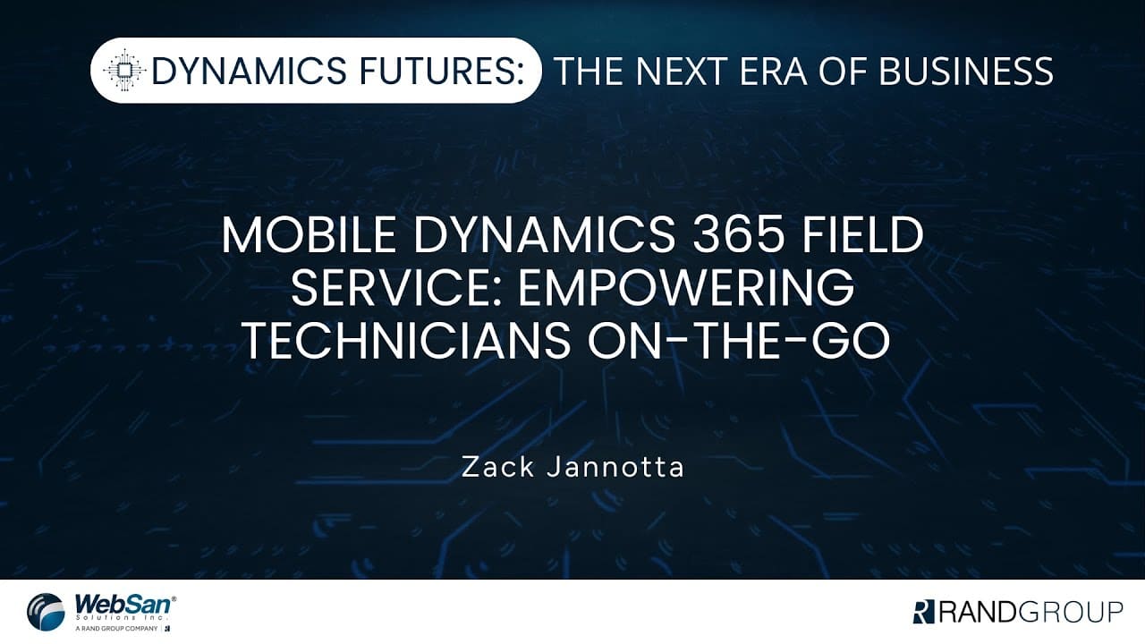 Mobile Dynamics 365 Field Service: Empowering technicians on the Go