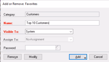 Add favorites