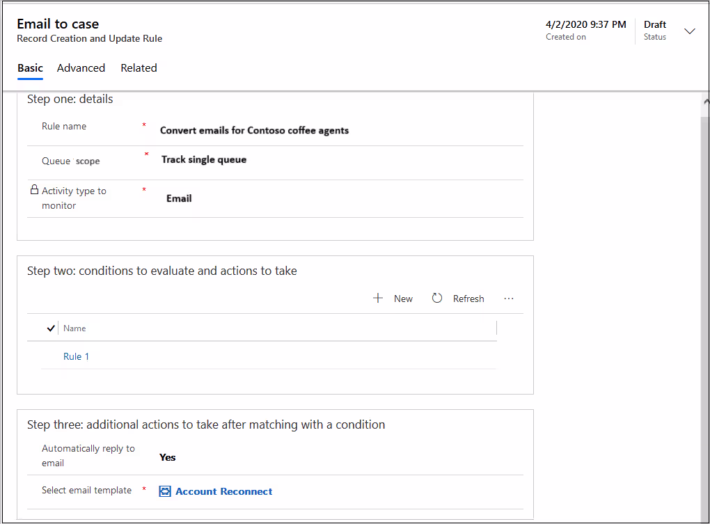 Automatic record creation setup in D365 Customer Service Automatic record creation setup in D365 Customer Service