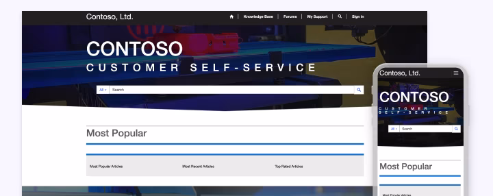 customer-self-service in Dynamics 365 Customer Service Customer Self-Service in Customer Service