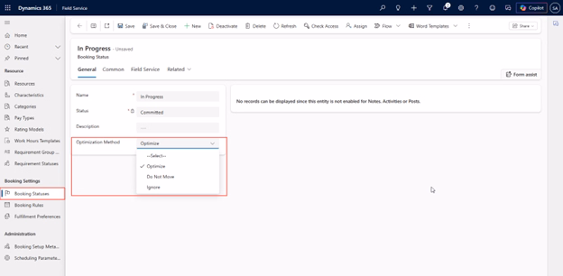 Configure Optimization Methods