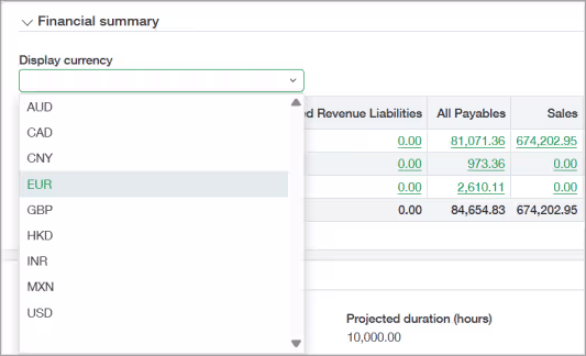 Switch currency in Sage Intacct 2026 R2