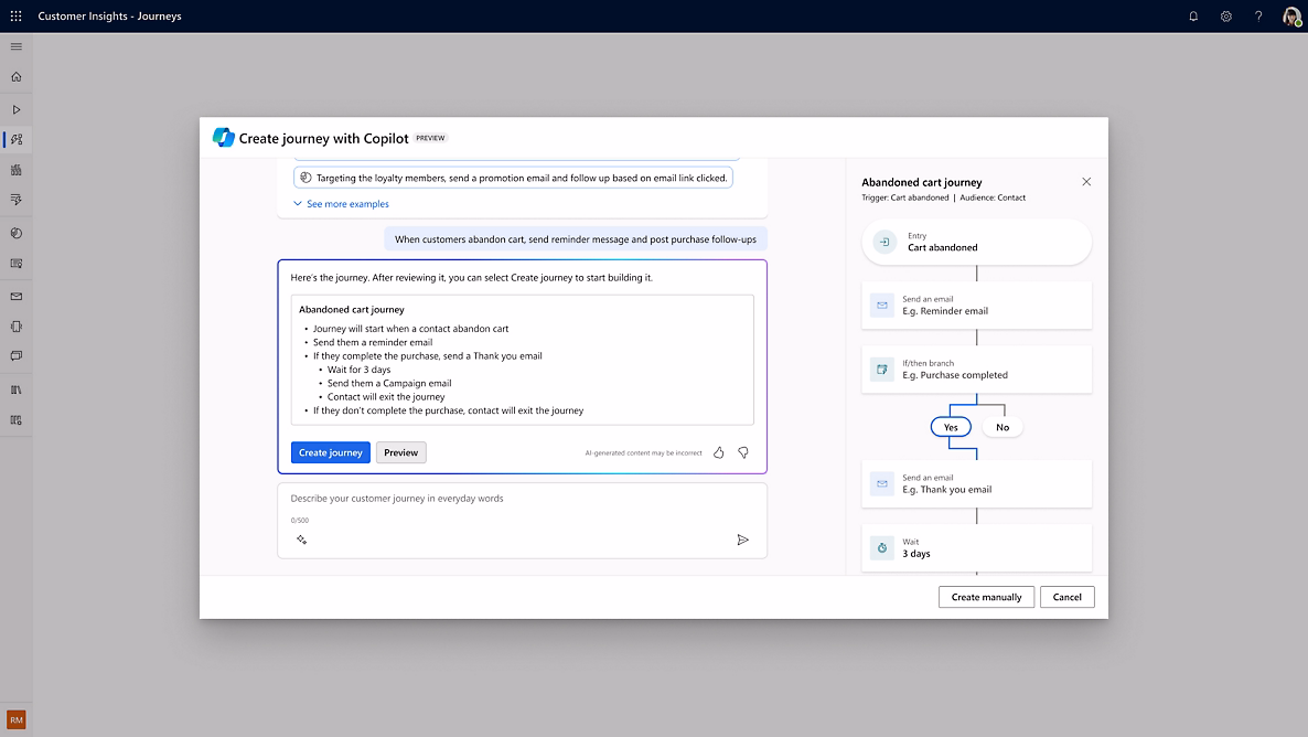 Journey creation agent in Dynamics 365 Customer Insights Journey creation agent in Dynamics 365 Customer Insights