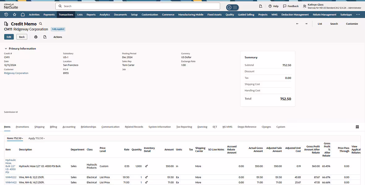 Returns in NetSuite Returns in NetSuite