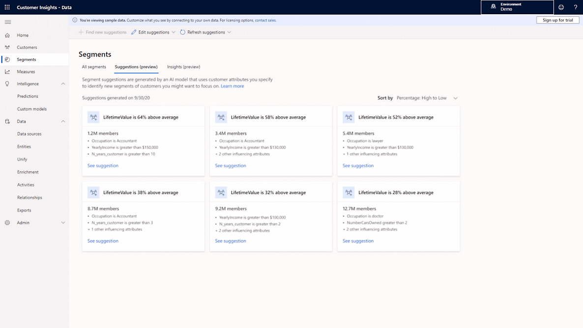 Segments in Dynamics 365 Customer Insights Segments in Dynamics 365 Customer Insights